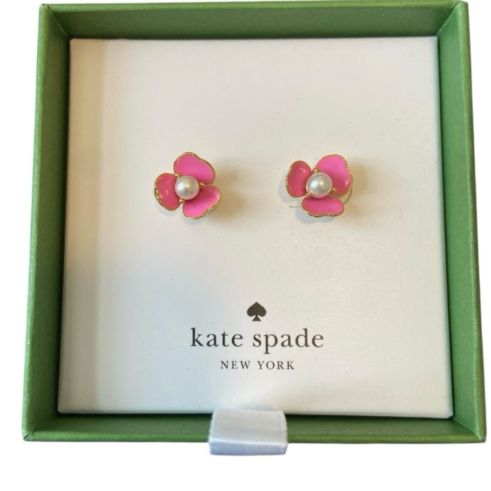 Kate Spade Pink Floral Stud Earrings
